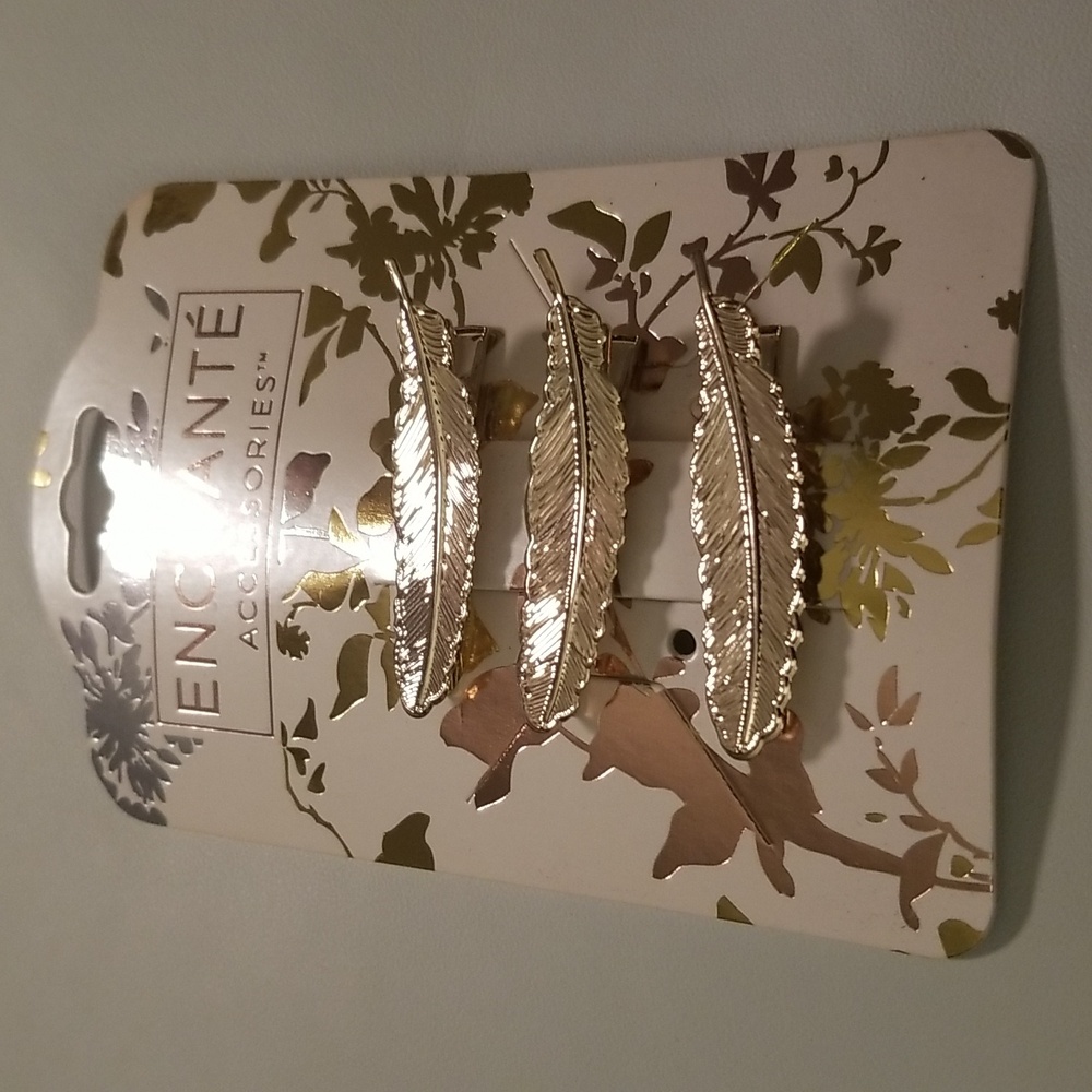 Women's Enchante Accessories; Bright Gold; 2" Each; NWOT